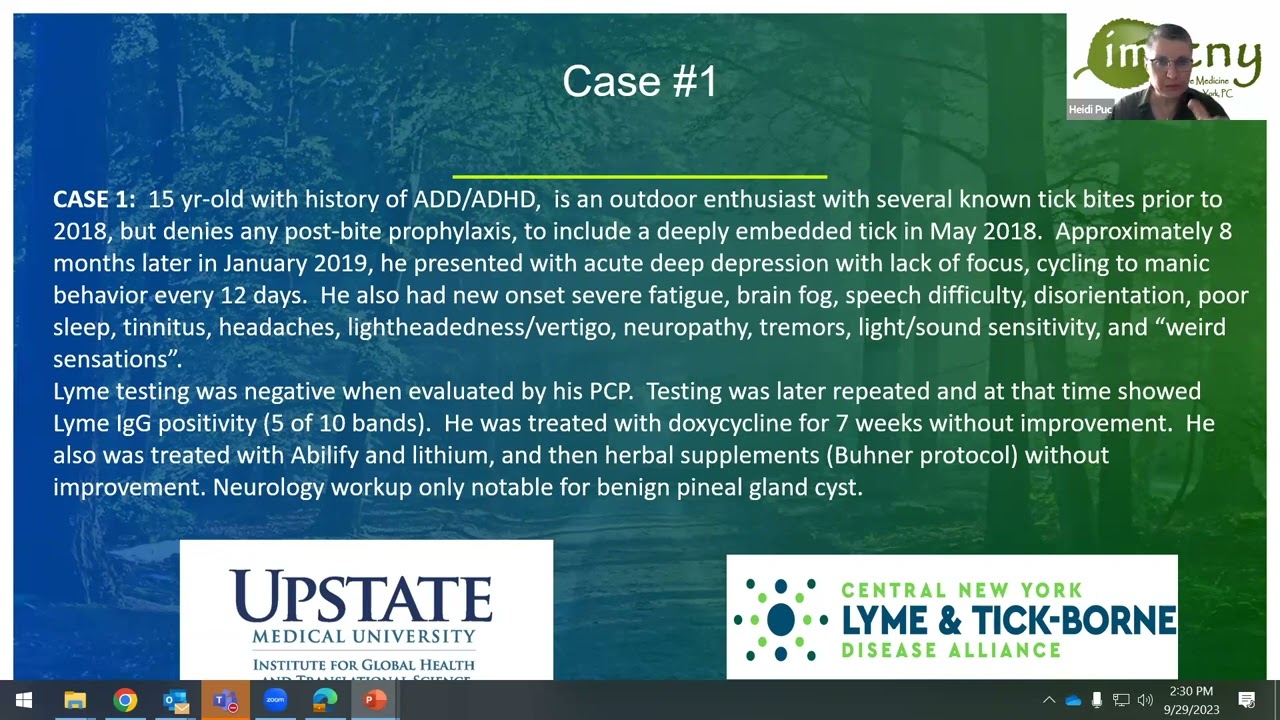 Oral Lyme Disease Case Study Discussion - Lyme Summit 2023