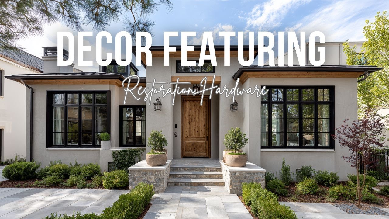 Restoration Hardware Inspired Decor Featuring Quiet Luxury and Architectural Balance