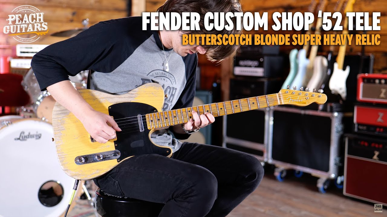 No Talking...Just Tones | Fender Custom Shop '52 Tele Super Heavy Relic Butterscotch Blonde
