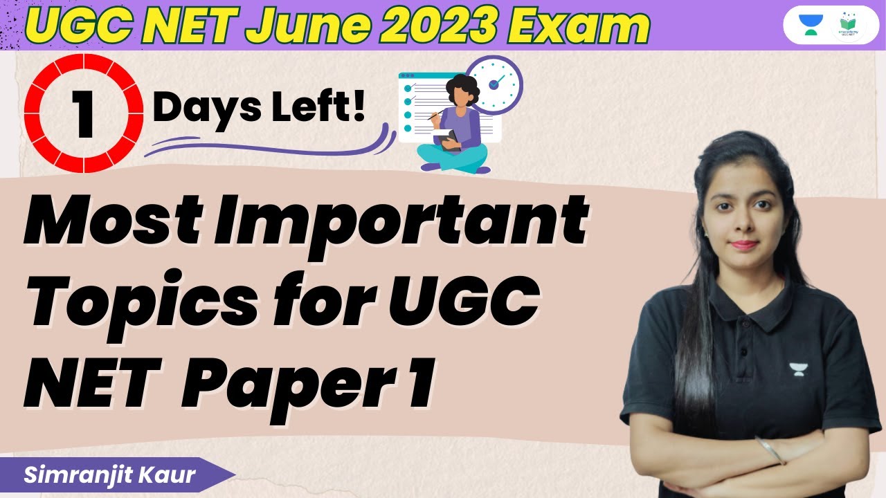 Most Important Topics for UGC NET Paper 1 | Last Minute Revision | Simranjit Kaur