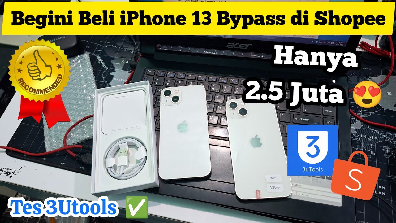 Review iPhone 13 Bypass di Shopee cuma 2 Jutaan