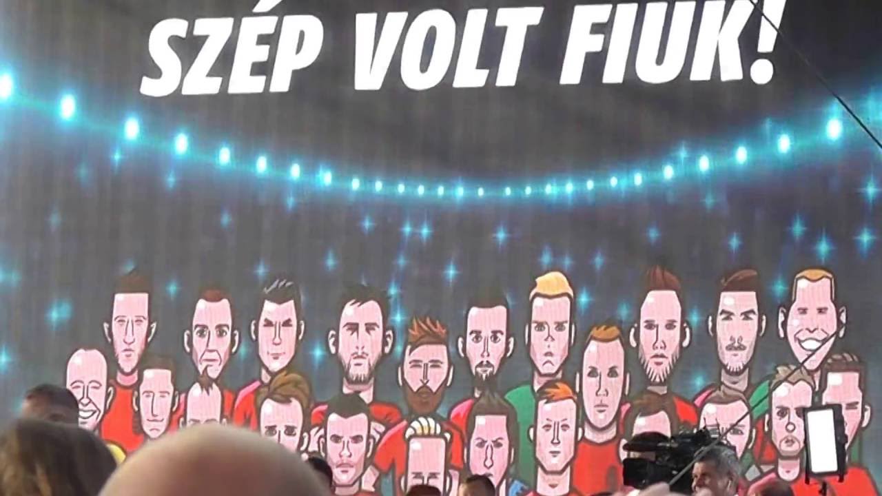 A magyar futball válogatott fogadása a Hősök Terén 2016.06.27. 