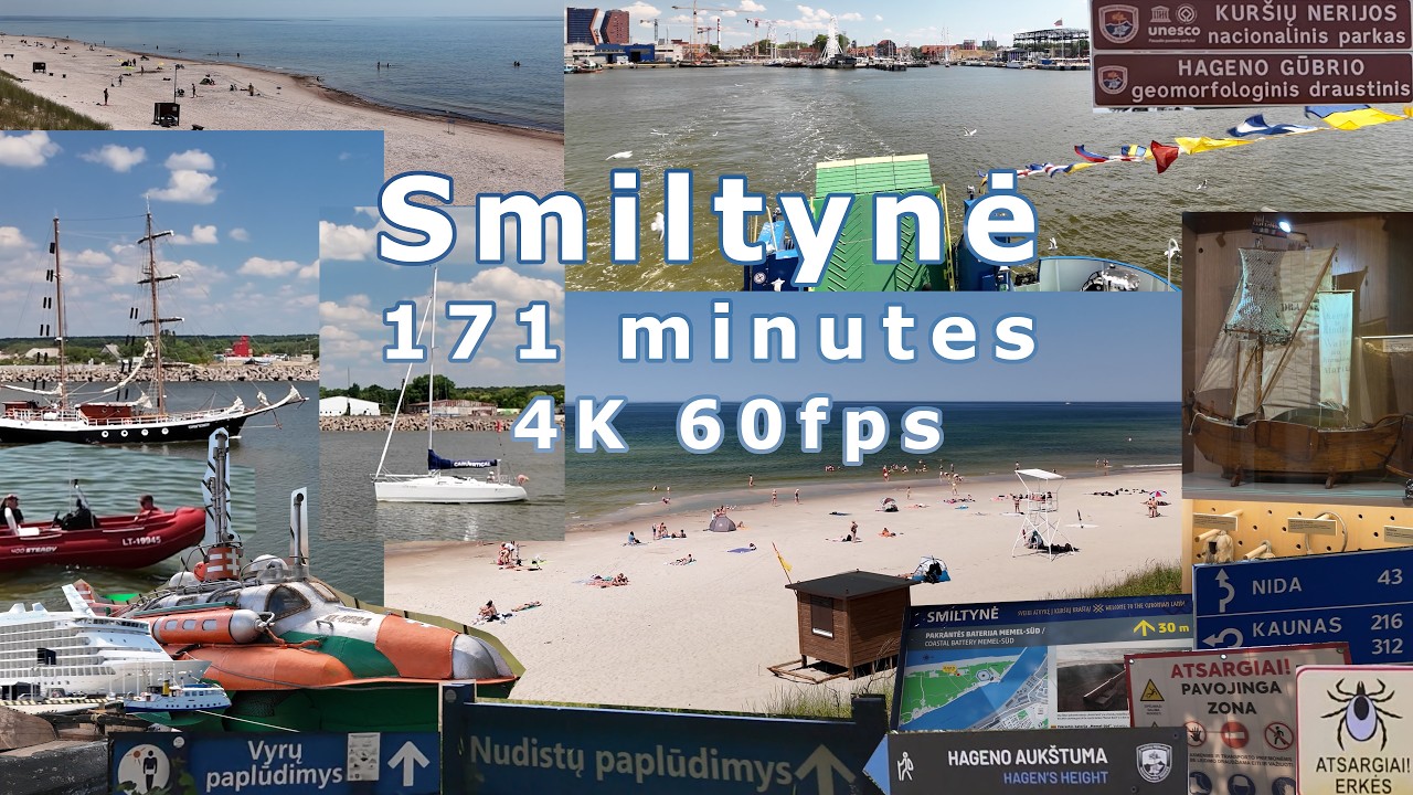 Smiltynė on wheels 171 minutes 2024 4K 60fps | Day trip with Lofi Music ft. Retro Girl