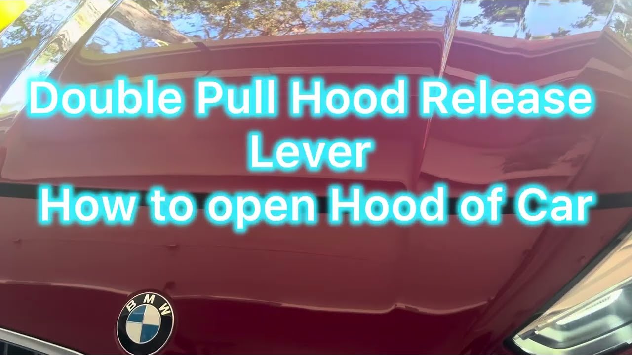 How to Open HOOD of Car - Double Pull Hood Release Lever SEDAN - BMW 2 Series