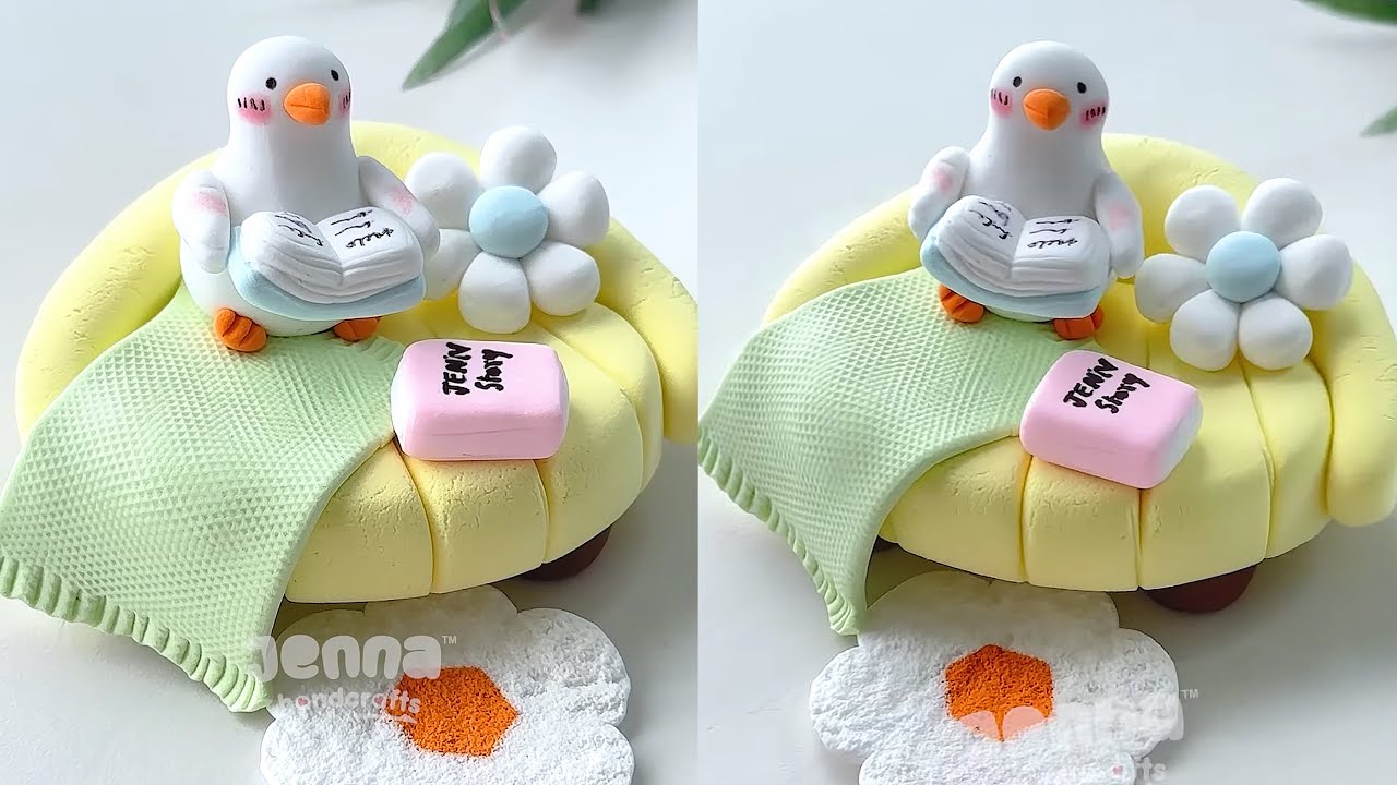 Make a cute Sofa with Foam Clay | With Step by Step instructions