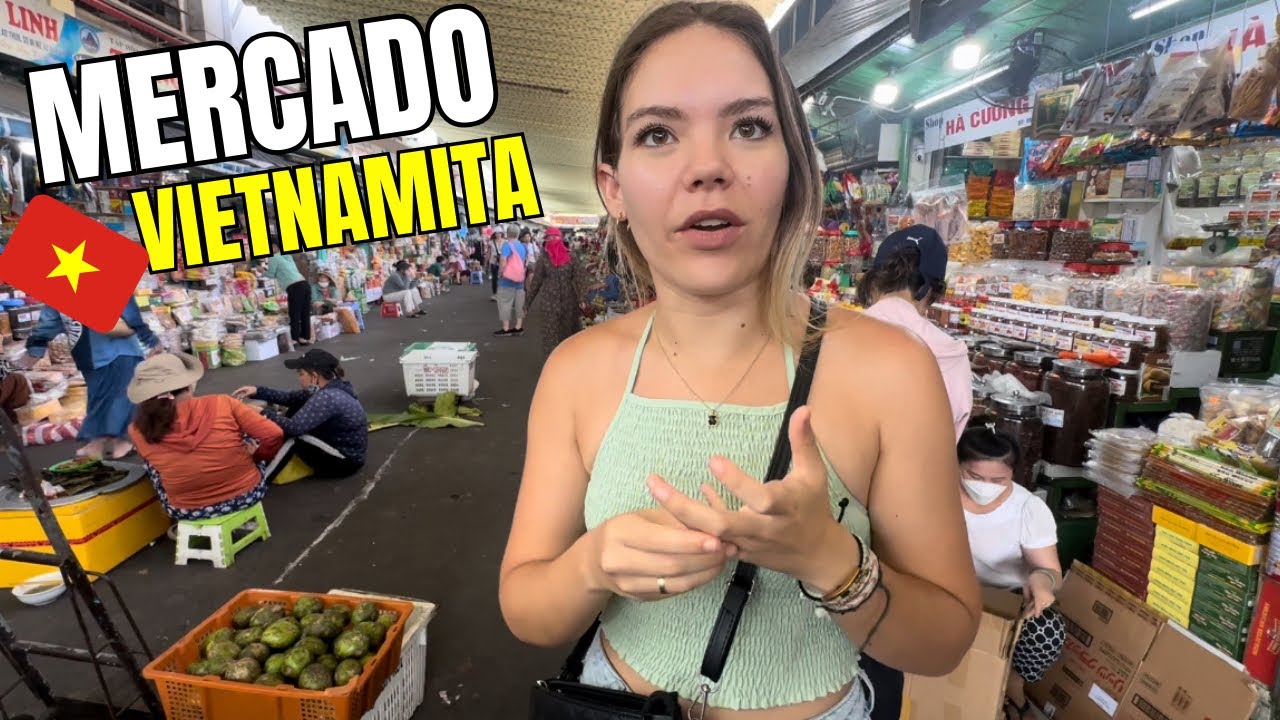 Pruebo las pipas Vietnamitas(Caracoles de mar) y Walking tour por un mercado