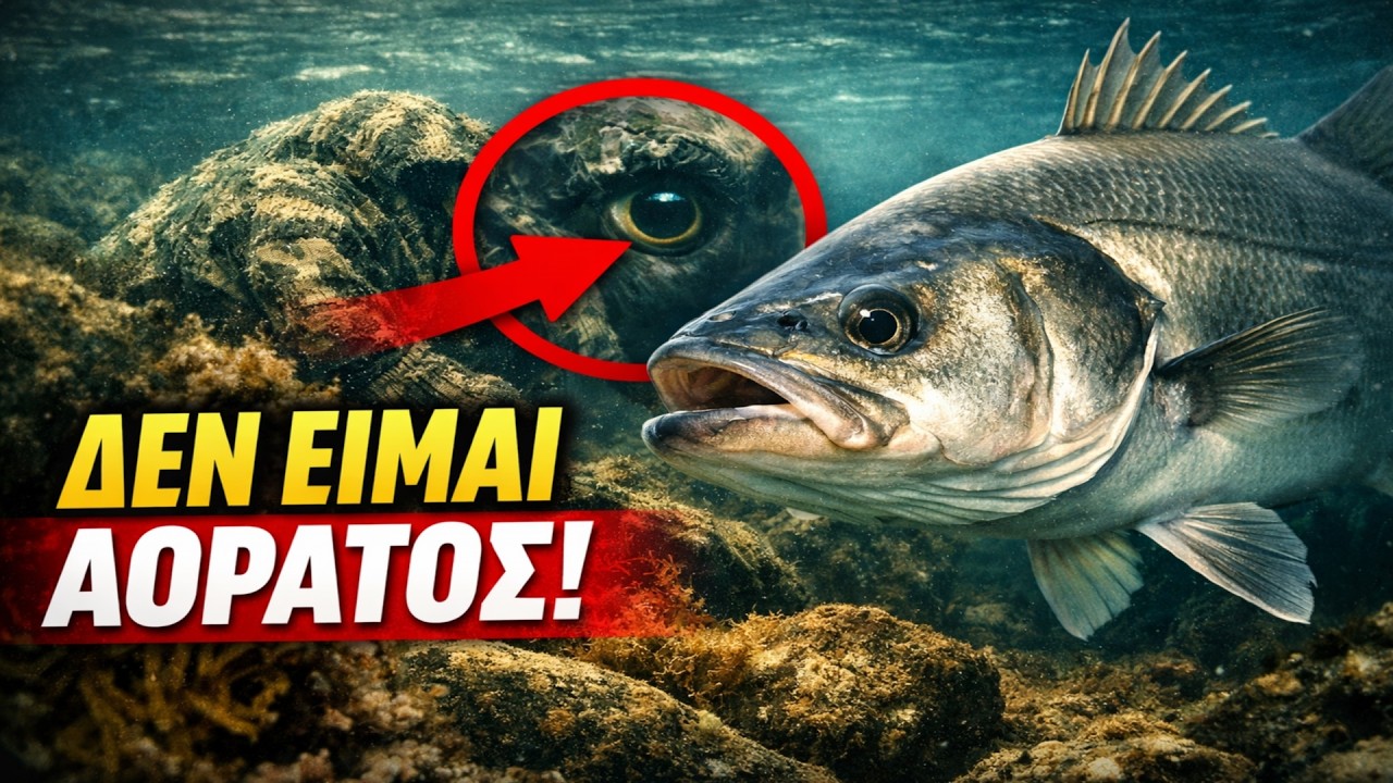 Η ΑΠΑΤΗ του καμουφλάζ: Γιατί το λαυράκι του Φλεβάρη σε βλέπει ακόμα κι αν δεν κουνιέσαι.