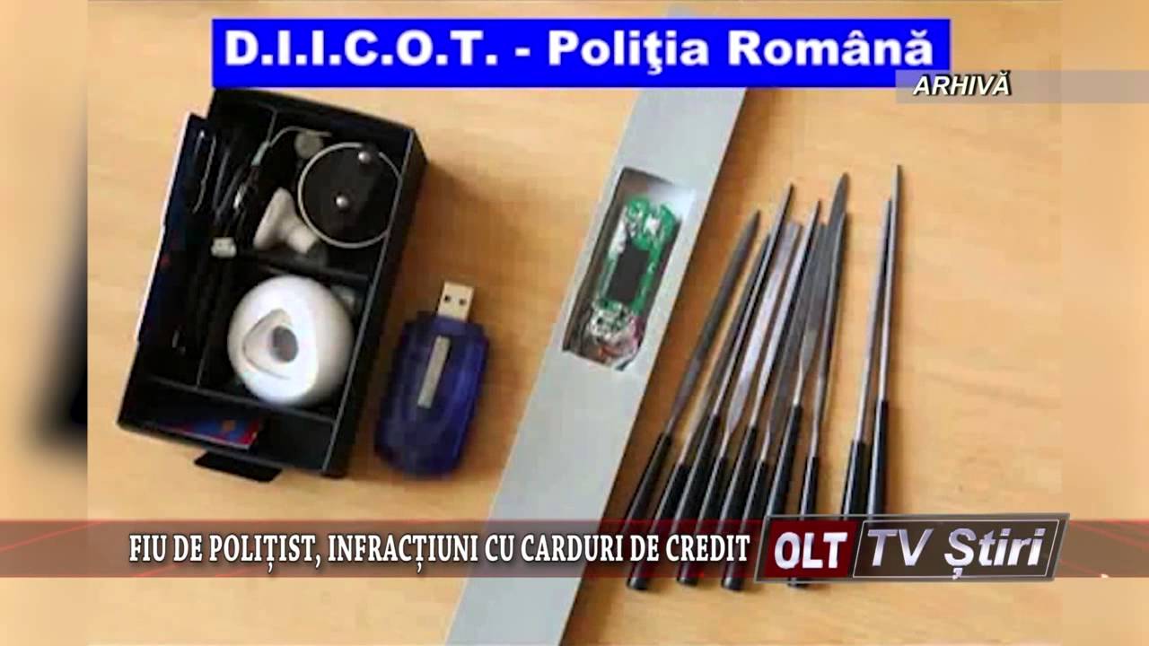 FIU DE POLITIST INFRACTIUNI CU CARDURI DE CREDIT 1210