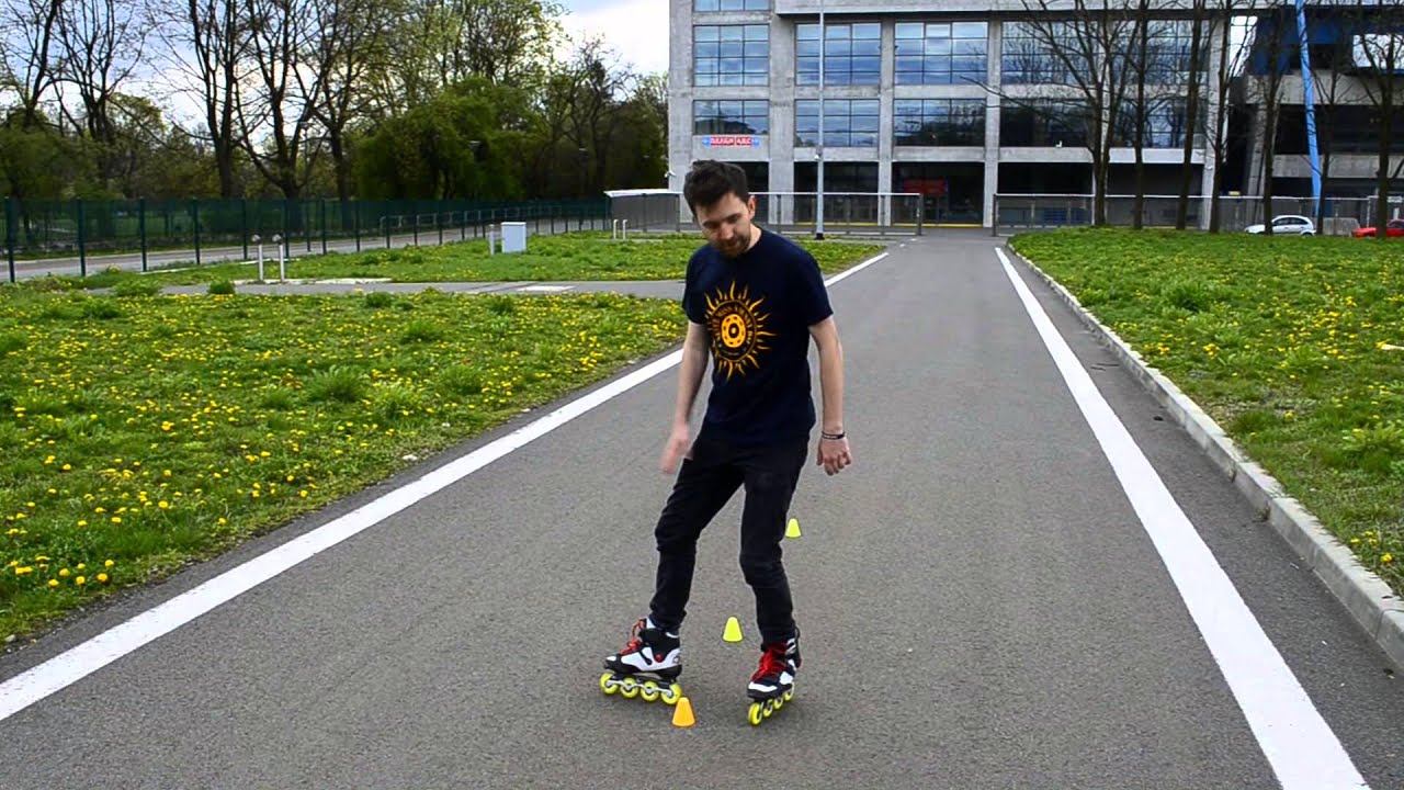 Nawrotka 1. - nauka trick&oacute;w, freestyle slalom na rolkach