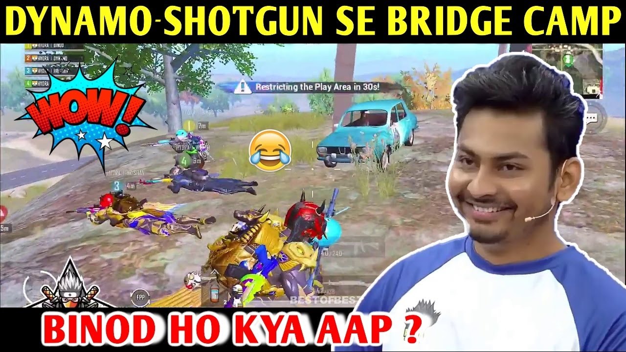 DYNAMO - SHOTGUN LEKE BRIDGE CAMP | PUBG MOBILE | BEST OF BEST