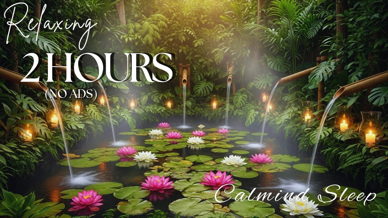 Calming Spa Sounds + Soft Water 🌿 Inner Peace, Emotional Healing & Sleep