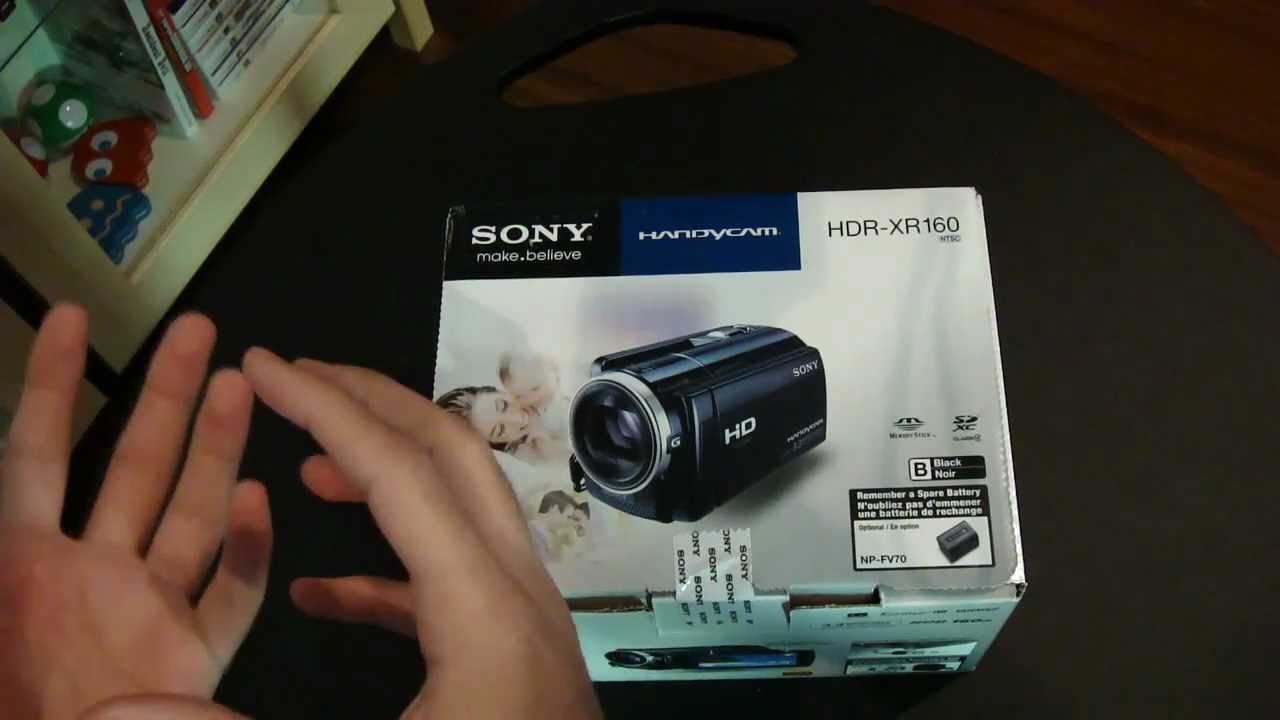 Sony HDR-XR160 HandyCam Unboxing