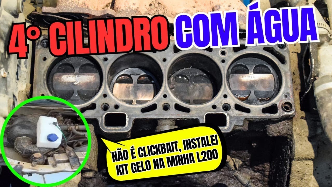 Junta queimando.. A Agua no quarto cilindro da L200 merece sua atenção...