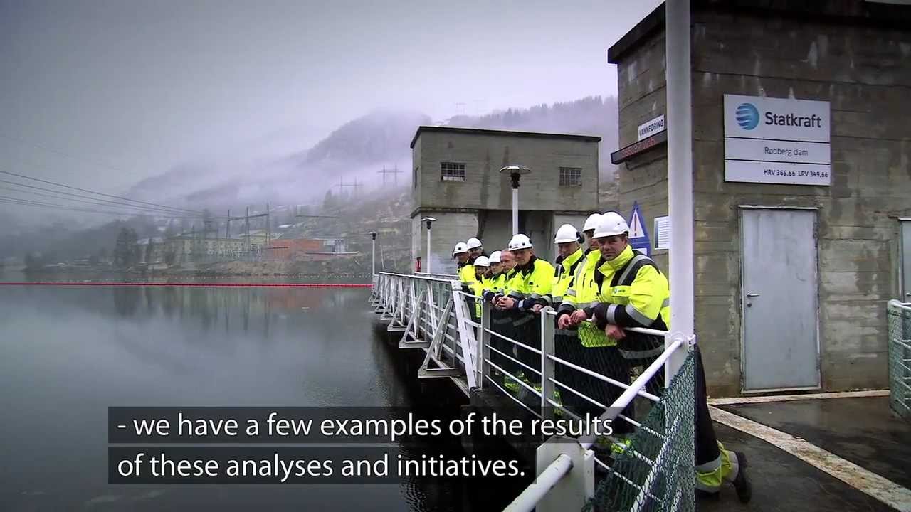 Safety near the hydro dams. Nore 1 power plant, Norway