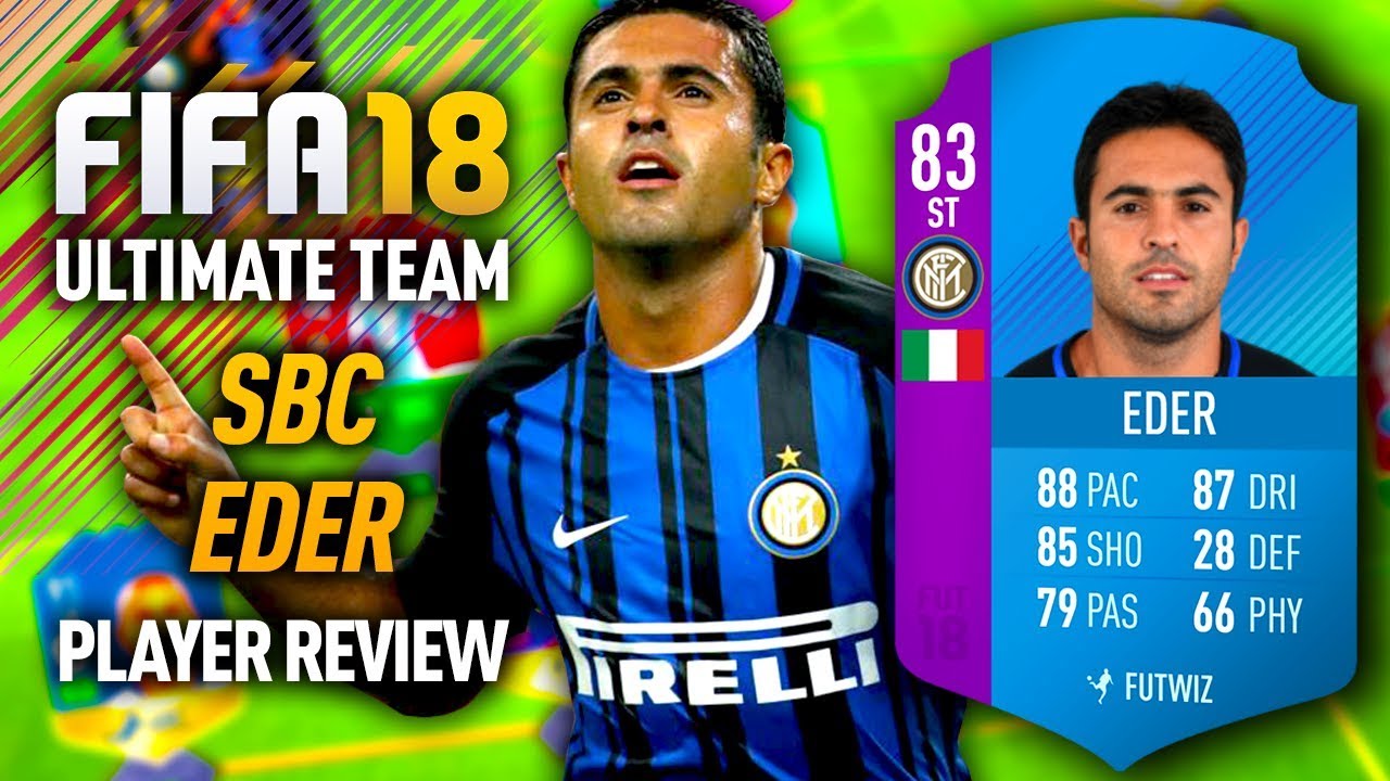 FIFA 18 SBC EDER (83) *CHEAP GEM* PLAYER REVIEW! FIFA 18 ULTIMATE TEAM!