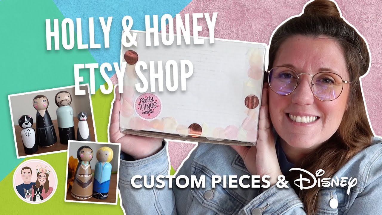 CUSTOM FAMILY PORTRAIT PEG DOLLS | Holly & Honey Etsy Shop Haul