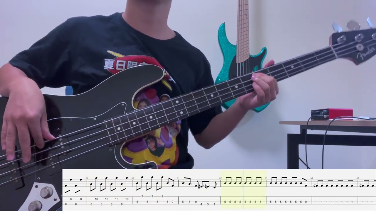 SILENT SIREN-女子校戦争 bass cover with tab