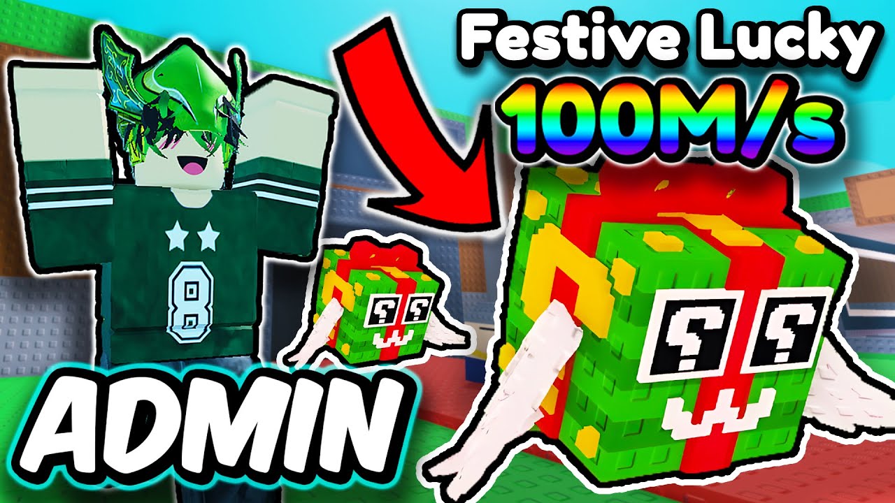 100 TANE FESTİVE LUCKY BLOCK AÇTIM! 0.001% ŞANSLI BRAINROT ÇIKTI! 😱 - Roblox Steal A Brainrot