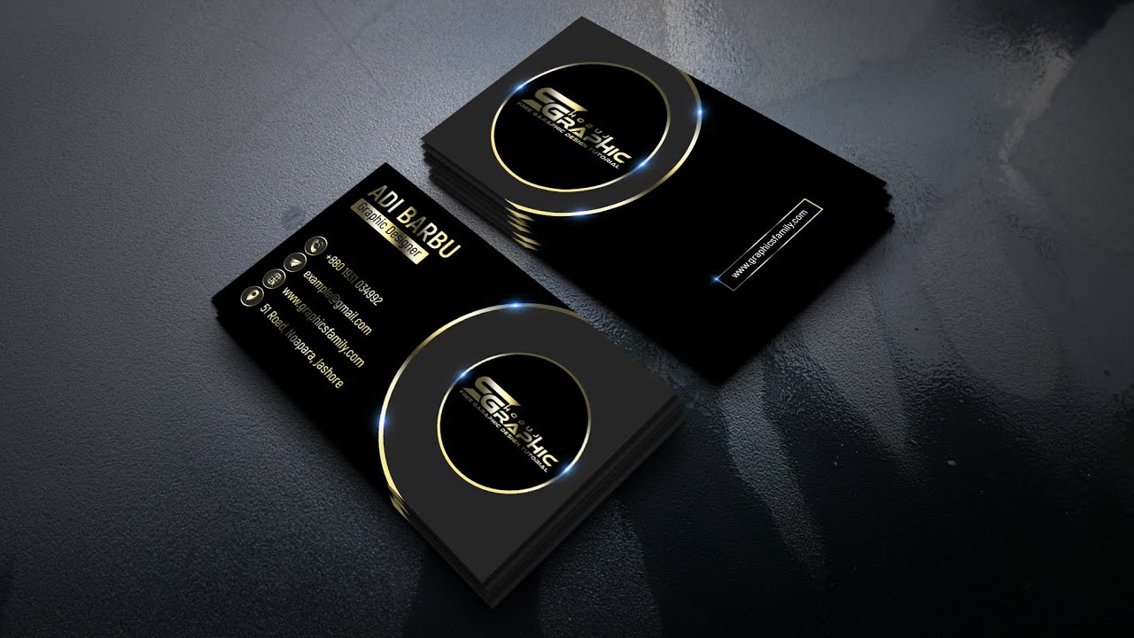 Luxury business card design - adobe photoshop cc