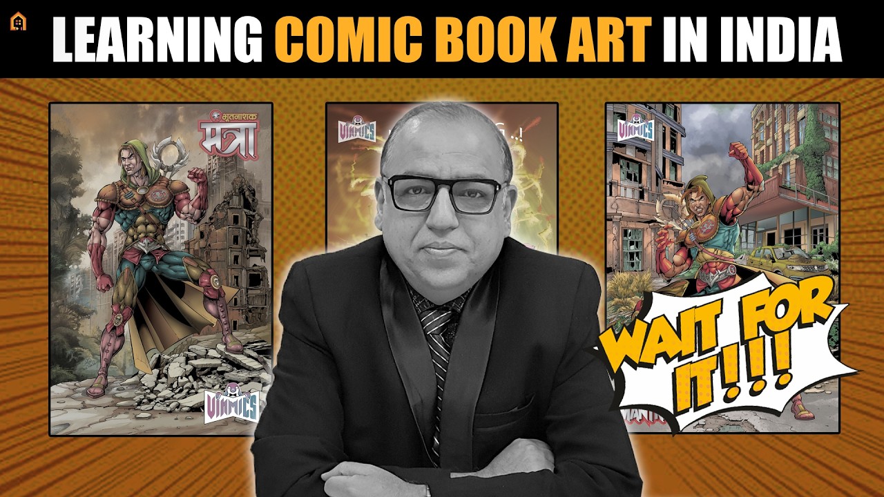 Learning Comic book Art in India | Dilip Chaubey School of Art | Illustration | Game design