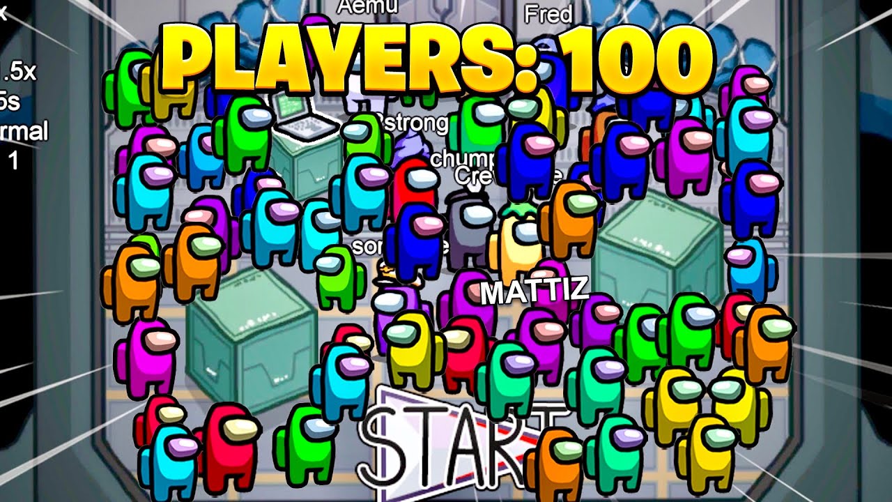 AMONG US, ma con 100 PERSONE in UNA SOLA PARTITA!!