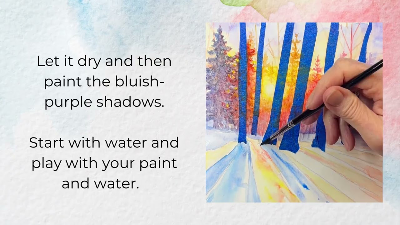 Paint Winter Trees in Watercolor ❄️ A Calm, Easy Painting Tutorial