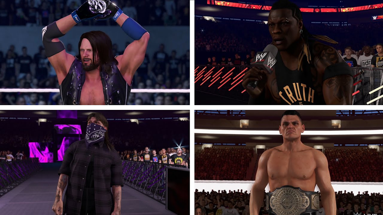 WWE 2K24 Entrances: Dirty Dom, GUNTHER, AJ Styles, Nakamura, Drew McIntyre, Ricochet, R-Truth