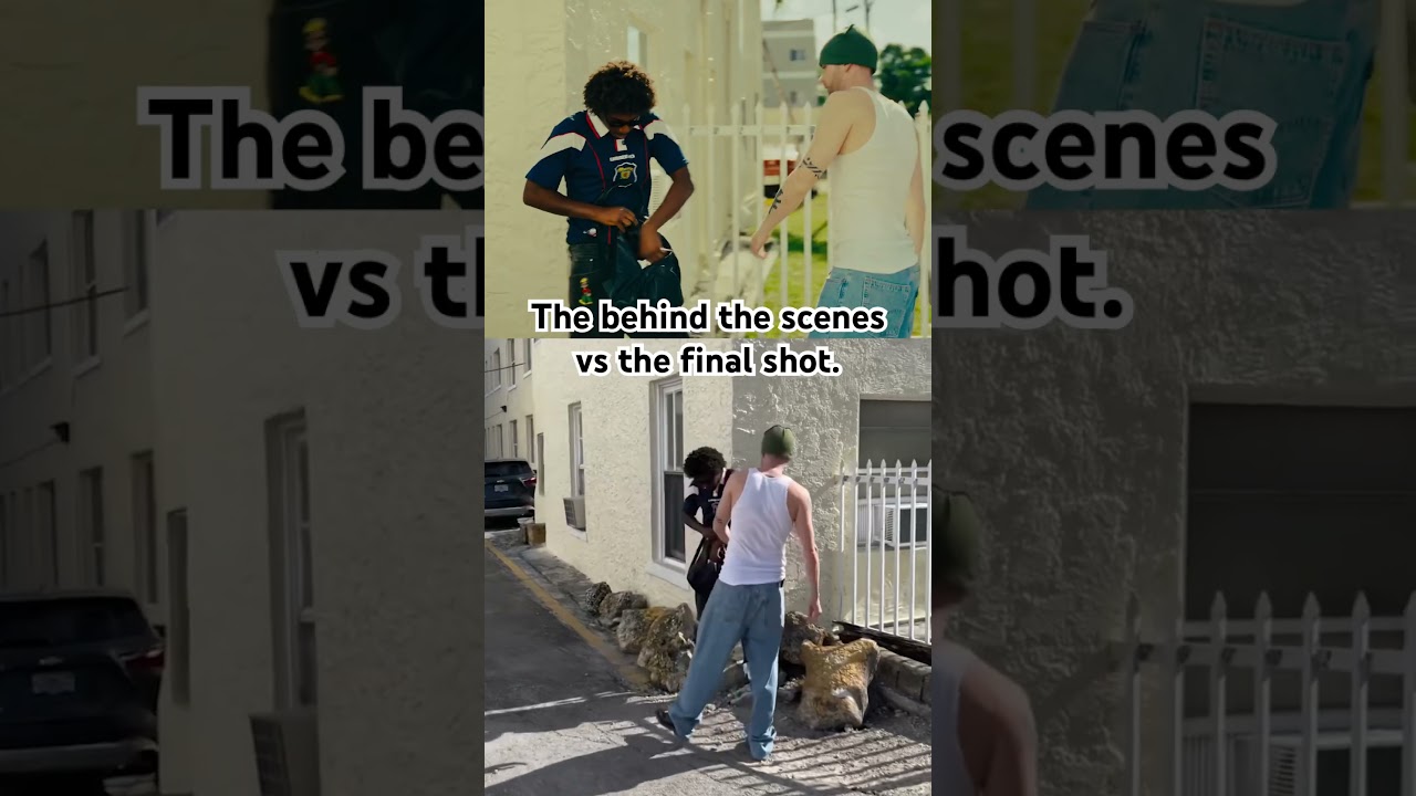 The behind the scenes vs the shot #filmakers #filmaking #cinematography