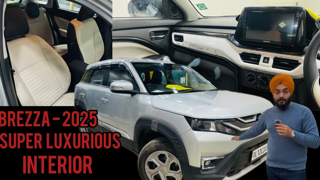 BREZZA 2025 MODIFIED WITH LUXURY INTERIOR✅STONE INTERIOR✅AUDISON SPEAKERS✅BASE TO TOP BREZZA✅