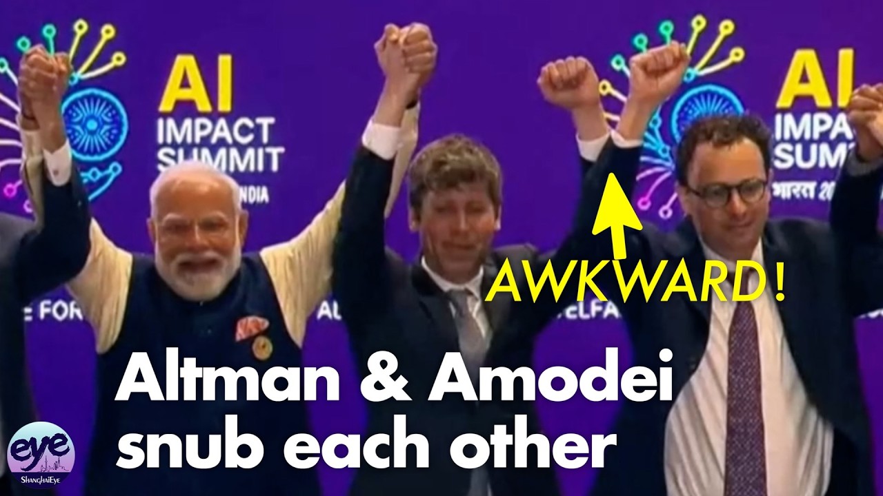 Awkward! Altman & Amodei refuse to hold hands; Modi's AI pitch meets harsh reality