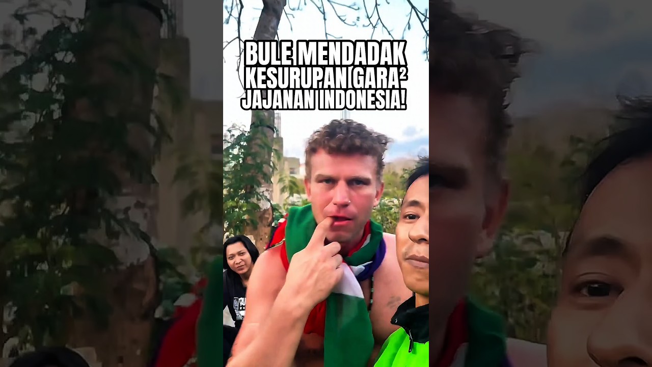 ABANG BULE KESURUPAN KARENA JAJANAN INDO 😆 #reaksibule #shorts #viralvideo