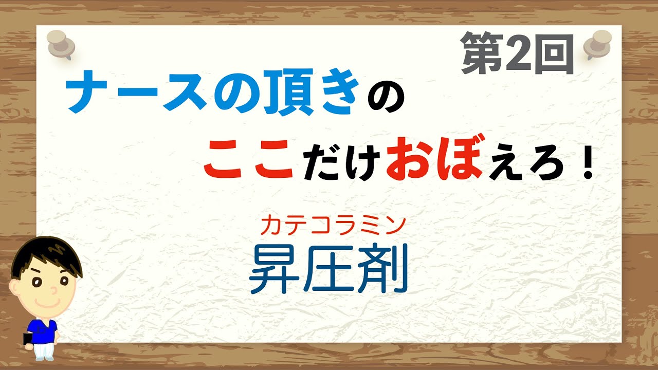 ここおぼ！【第2回】昇圧剤：カテコラミン