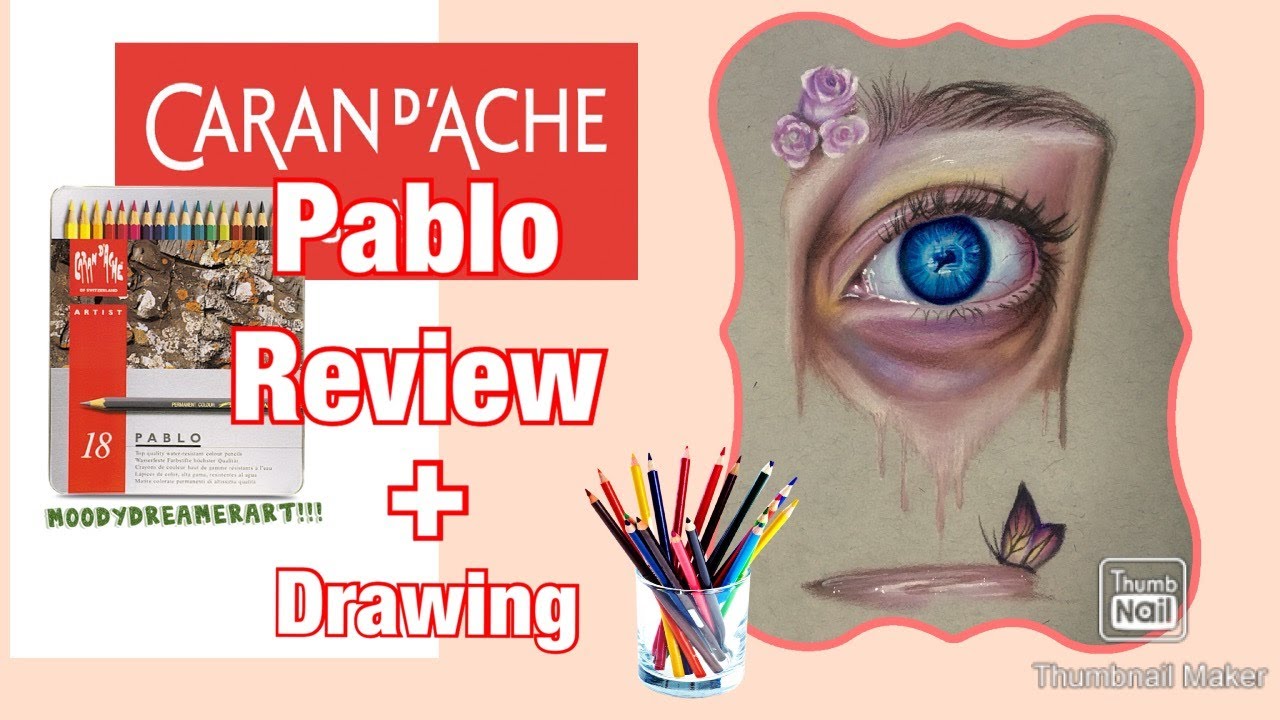 Caran d’ache Pablo Pencil Review+ EYE Drawing👁ᴹ⁰⁰ᵈʸᵈʳᵉᵃᵐᵉʳᴬʳᵗ!!