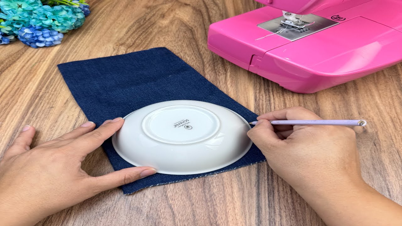 Perfect Handicraft with Just a Piece of Old Denim Fabric 🤩