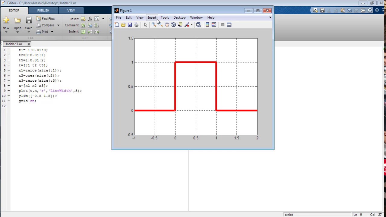 Generate Rectangular Signals in MATLAB