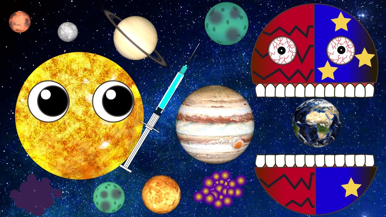 Funny Planets for kids  Solar System Comparison　 Bad Planet Mischief and the Sun solar system name子供
