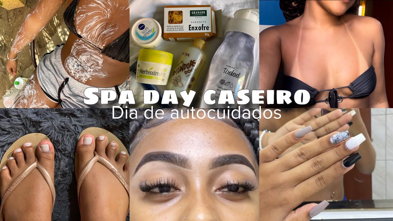 DIA DE AUTOCUIDADOS 🧖🏽‍♀️💅🏾-spa day caseiro | marquinha, banho de lua, cílios, unhas e banho premium