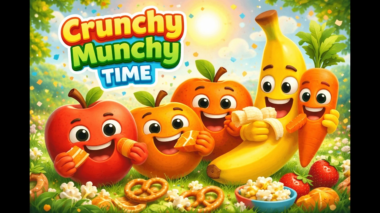 Crunchy Munchy Time! | Fun Food Song for Kids