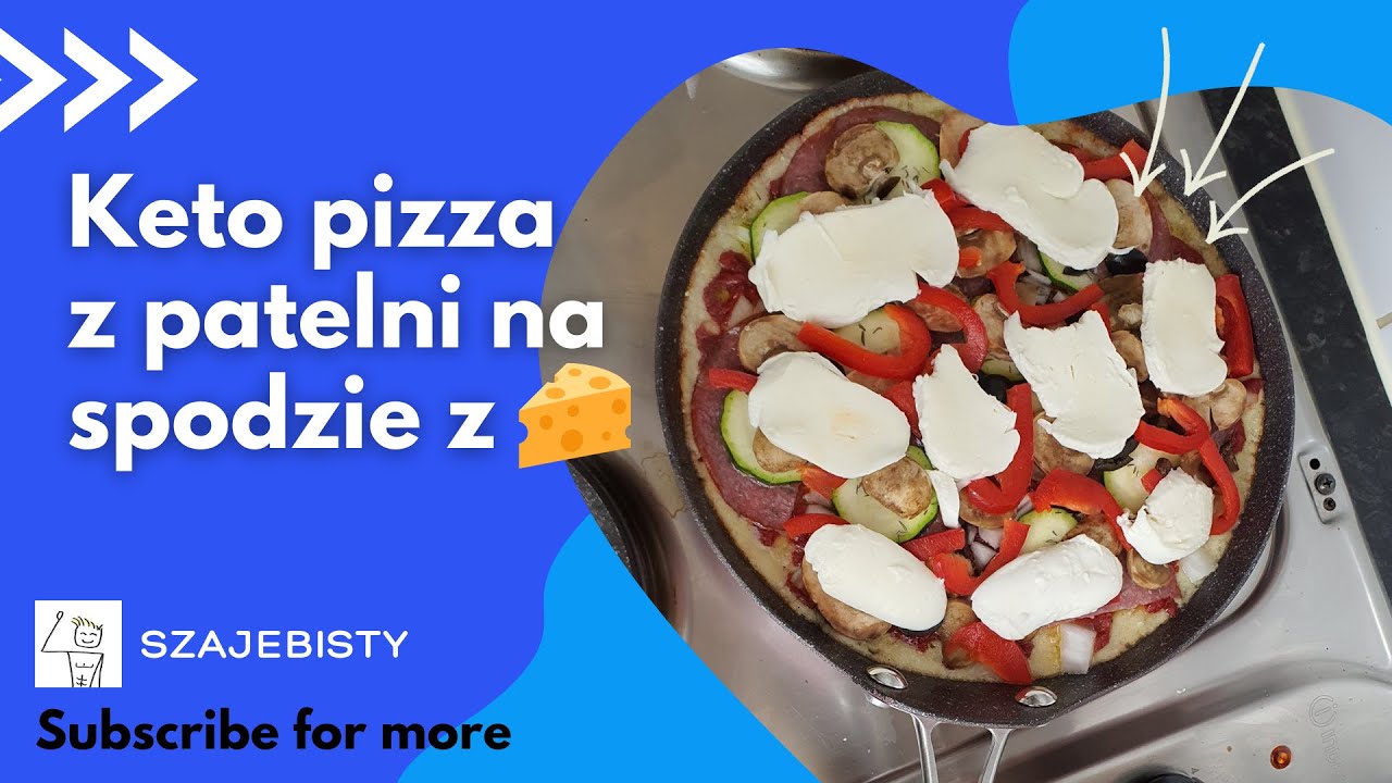 Pizza z patelni na spodzie serowym w wersji keto