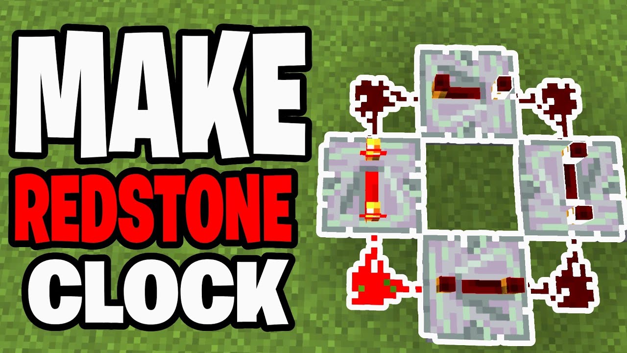 Как сделать часы из редстоуна в Minecraft Bedrock! &mdash; Урок