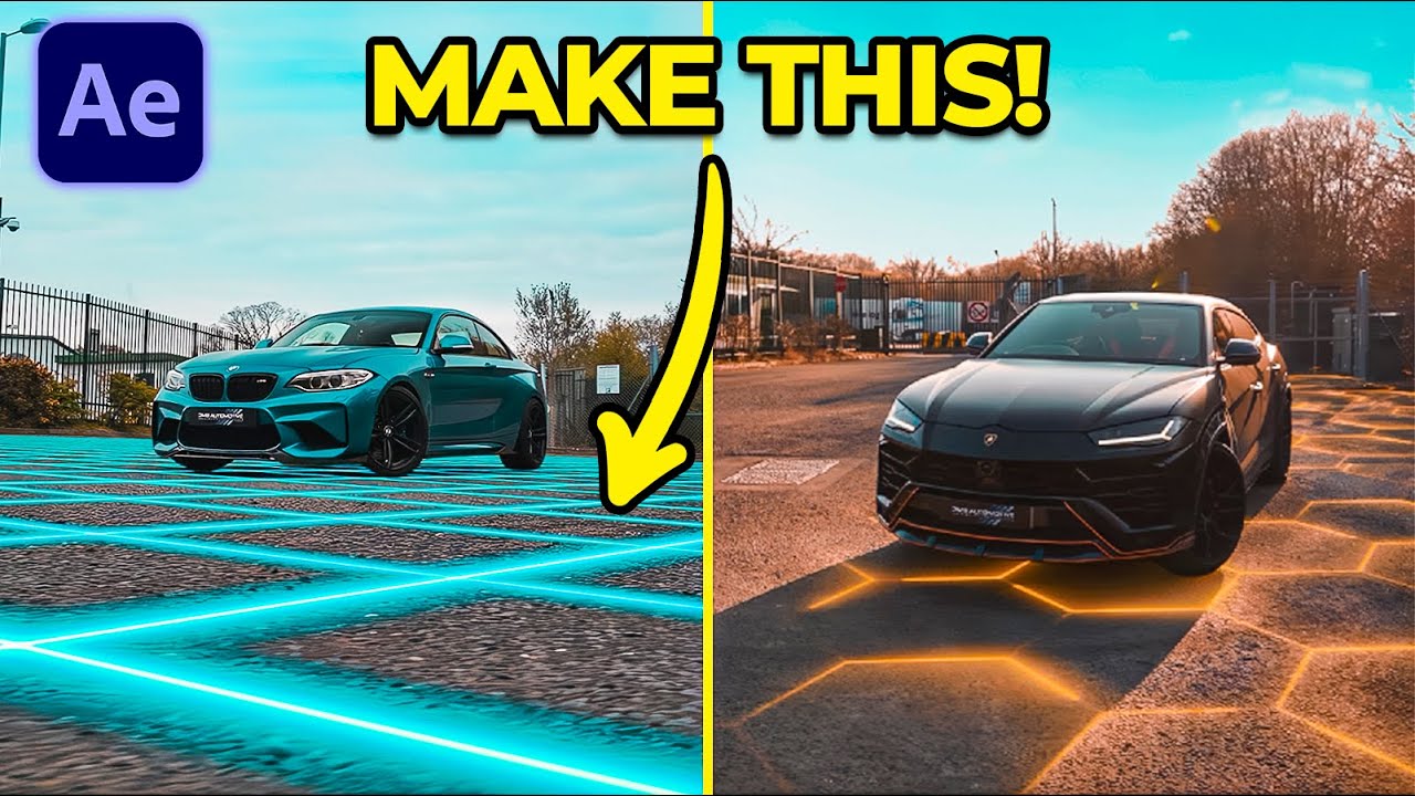 Создайте этот ЭПИЧЕСКИЙ эффект напольной решетки в After Effects!