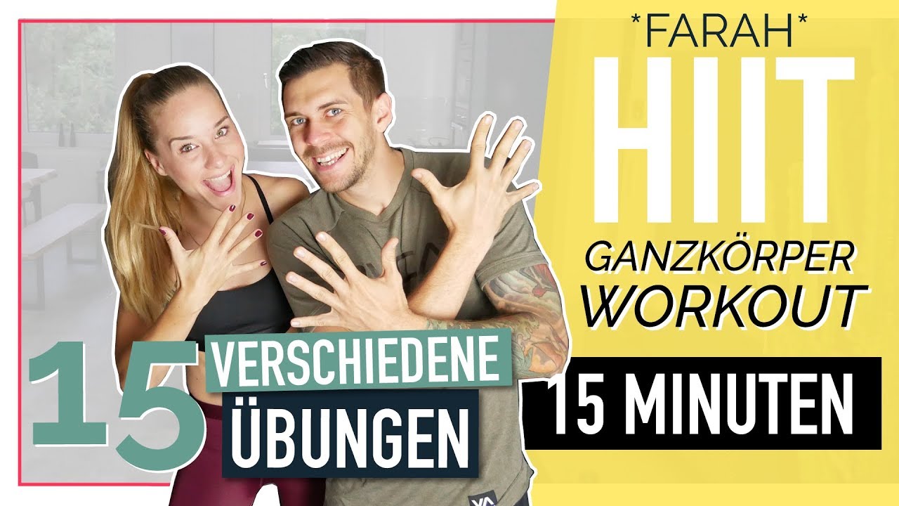 15 Ganzkörperübungen in 15 Minuten – maximale Fettverbrennung in kurzer Zeit | *FARAH*