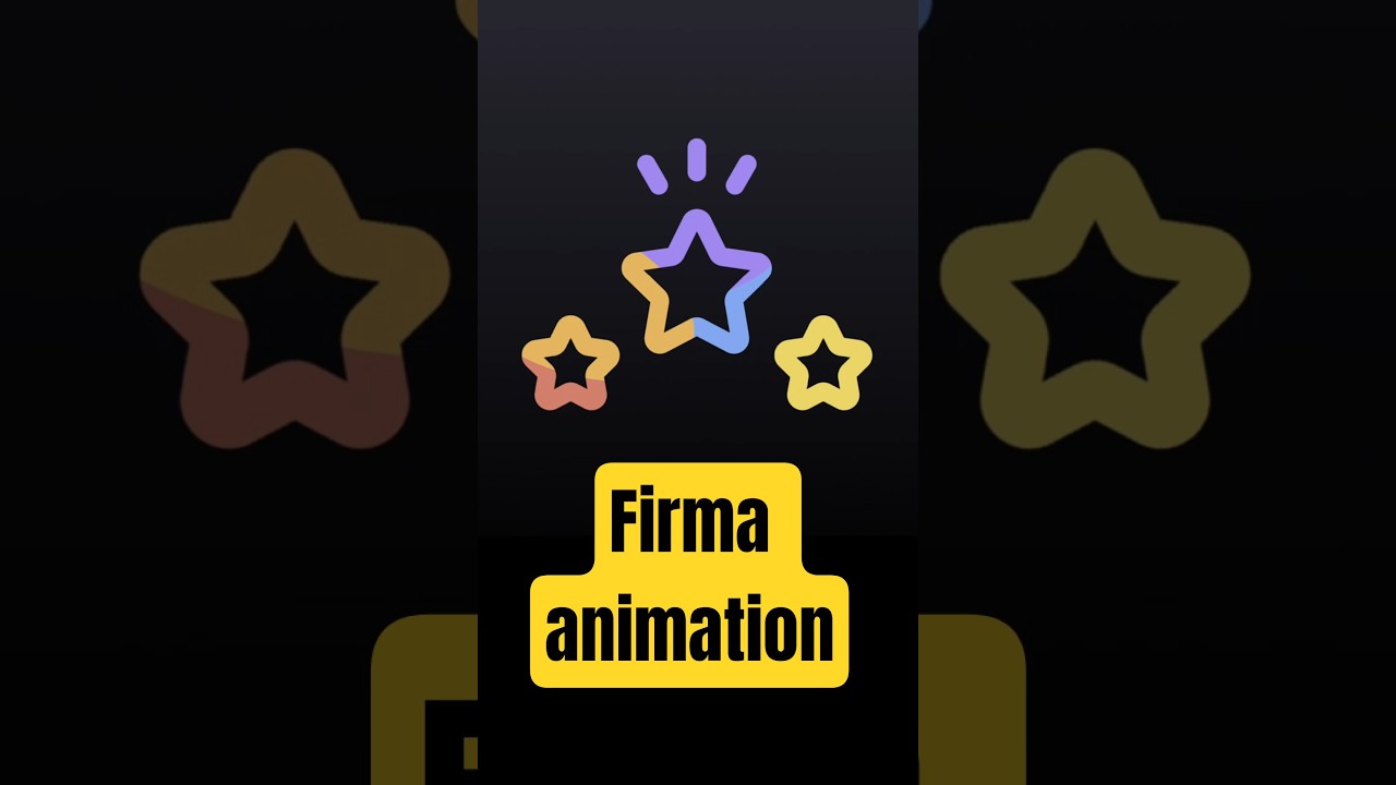 Logo stars animation short in figma #figma