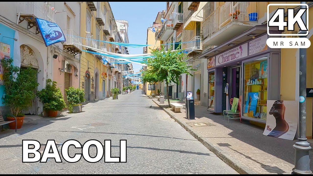 Bacoli, Italy Summer Walking Tour 4k 🇮🇹