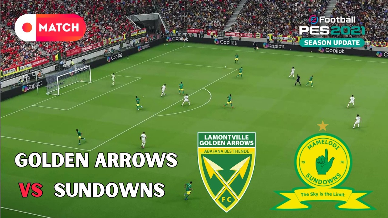 Mamelodi Sundowns vs Golden Arrows | MTN8 Cup 2026 Match Simulation | eFootball PES 2021 Gameplay