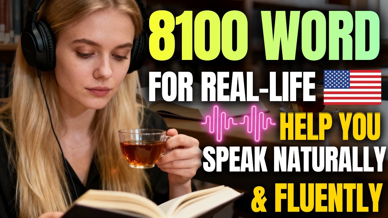 8100 English Words for Real-Life to Help You Speak Naturally and Fluently