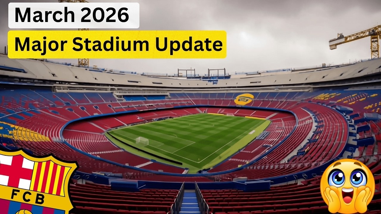 New Camp Nou Construction Update 2026 😲 Huge Progress on Lateral Side, Tribuna & North Goal