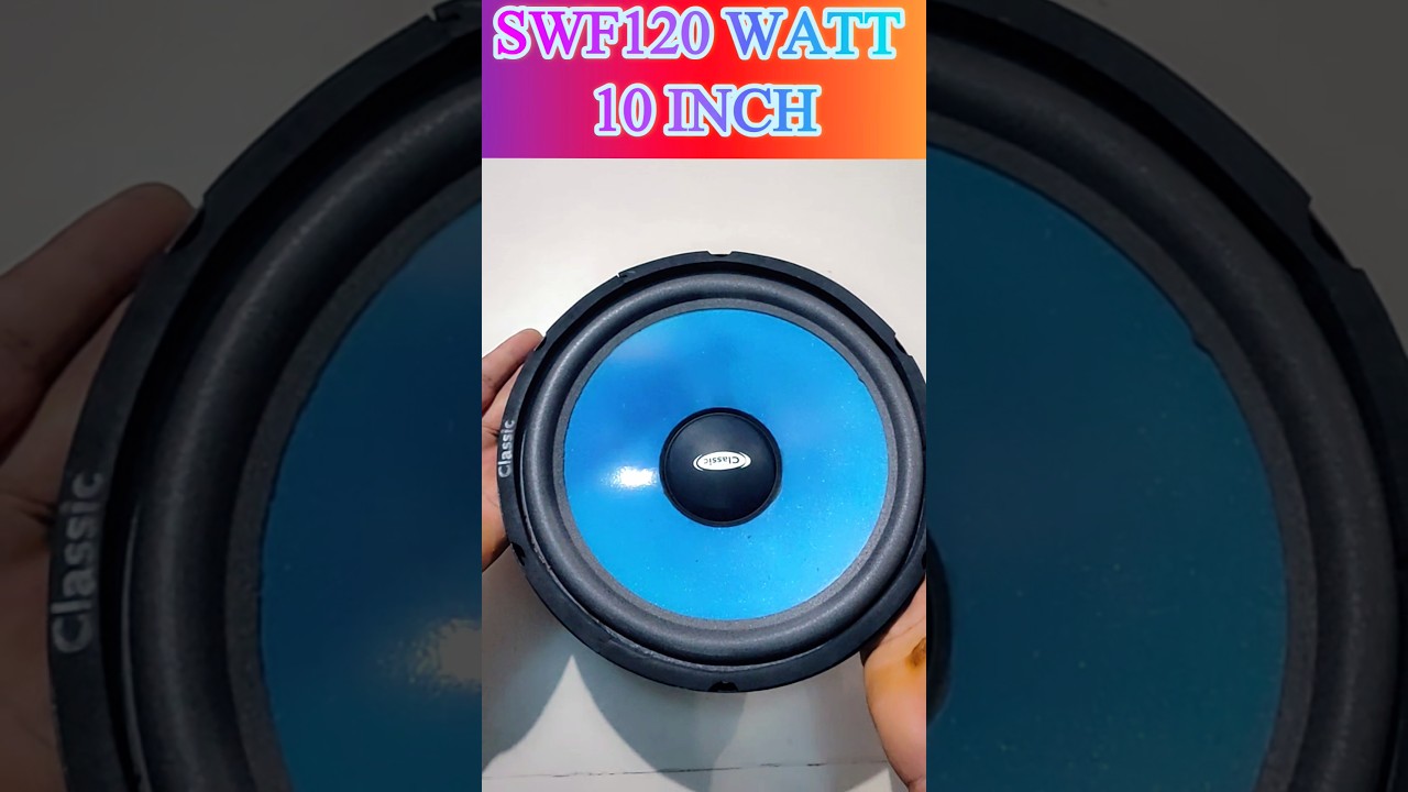 SWF120 W 10 INCH 120/20mgt 120 WCar Speaker , #stereo #rcfaudio #carspeakers #trolleyspeaker