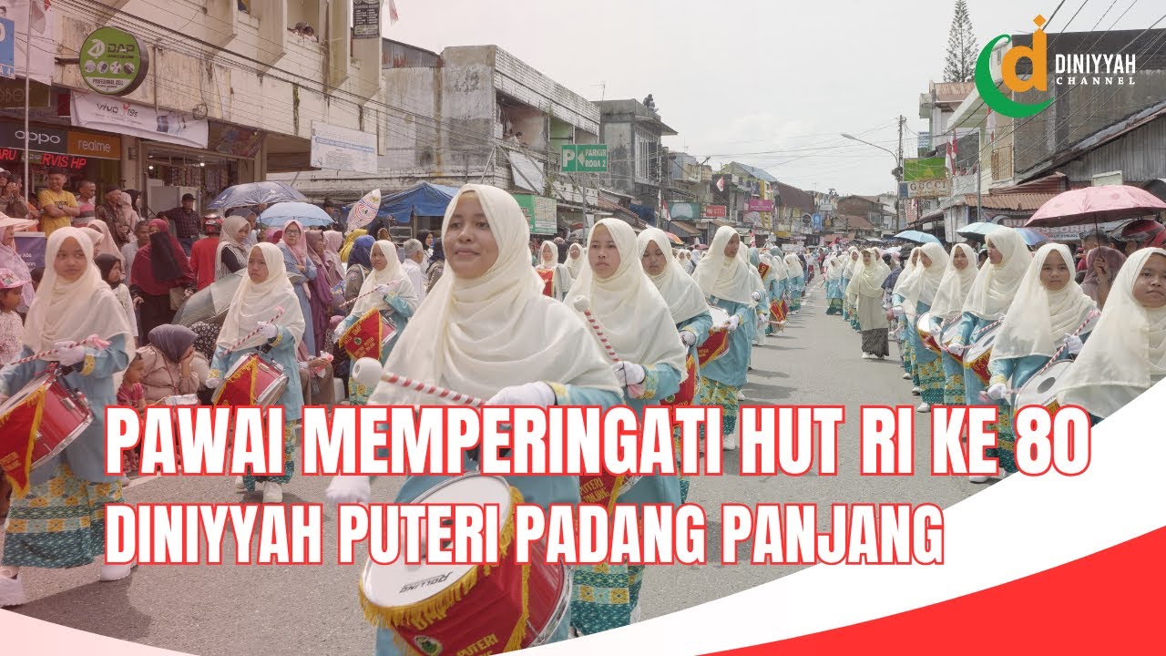Pawai HUT RI ke-80 Diniyyah Puteri Padang Panjang