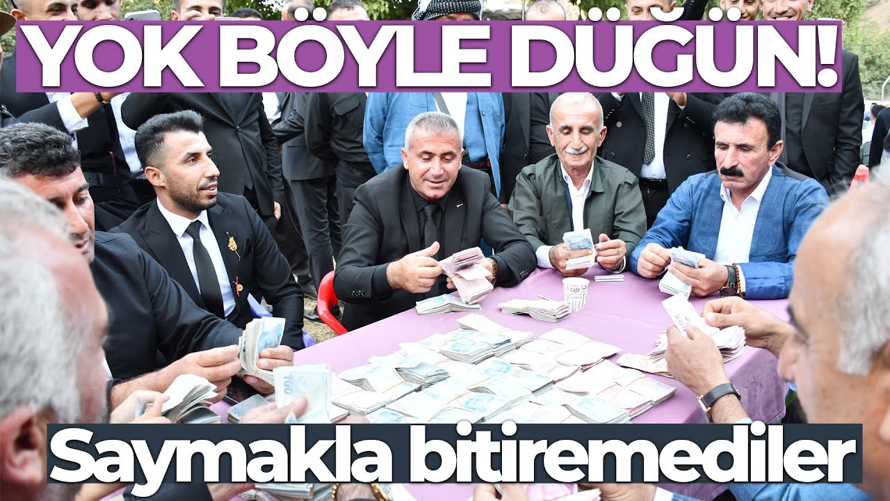 Yok Böyle Düğün! Altın ve Paraları Saymakta Güçlük Çektiler...